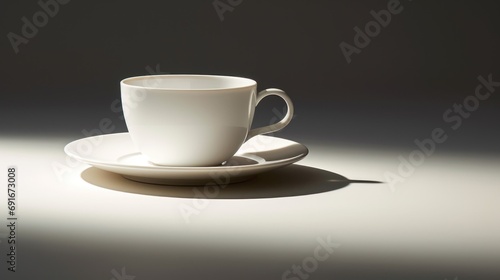  a white coffee cup sitting on top of a saucer on top of a saucer on top of a saucer on top of a saucer on a table.