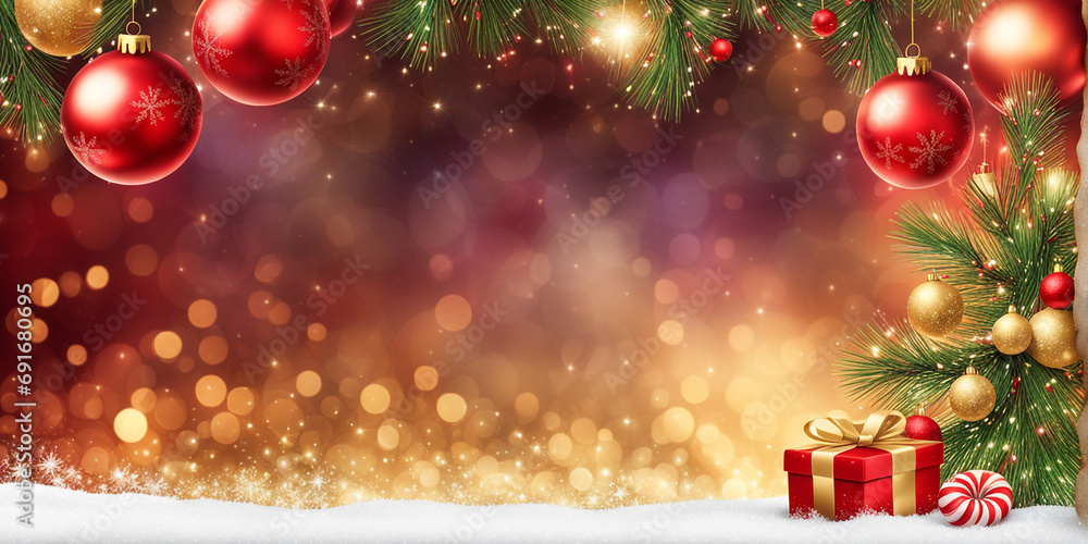 Christmas vector illustrated background