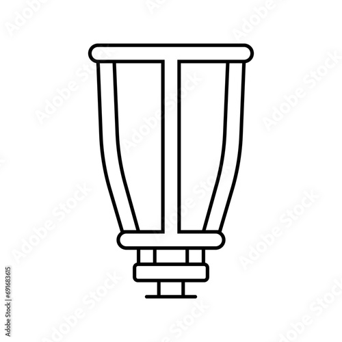 barrel ride spinner park kid play line icon vector. barrel ride spinner park kid play sign. isolated contour symbol black illustration