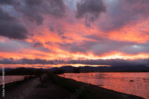 Sunset over Whitewater Draw in Arizona