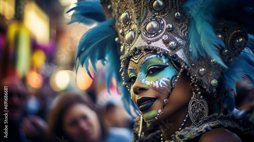 colorful easter mardi gras mask, celebration