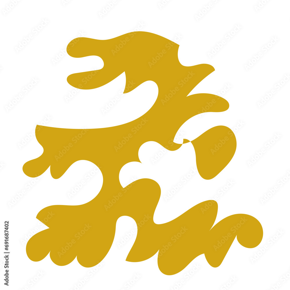 Curved Abstract shape vectors Curved Abstract shape vectors