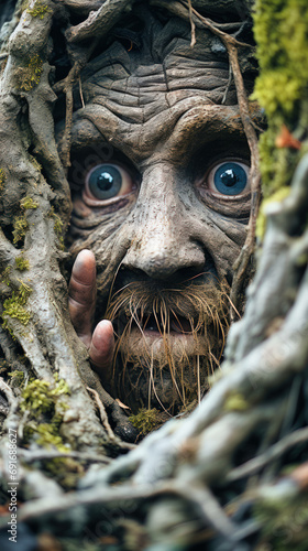 dendrophobia: an in-depth, ultra-realistic exploration of the paralyzing fear of trees, capturing the visceral anxiety and unease in the presence of these natural giants - ai generated photo