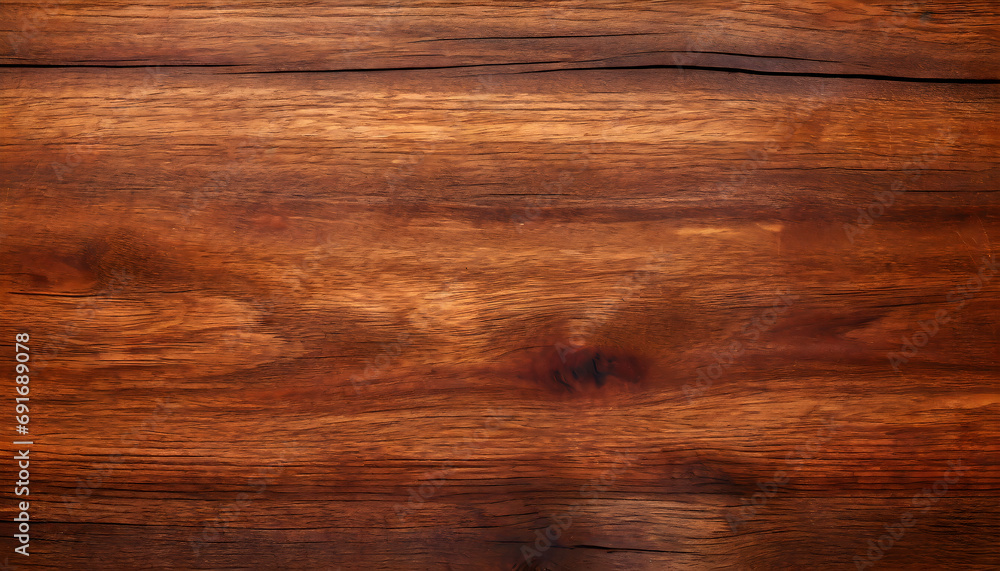 Naklejka premium Exotic Elegance - Mahogany Wood Texture Background