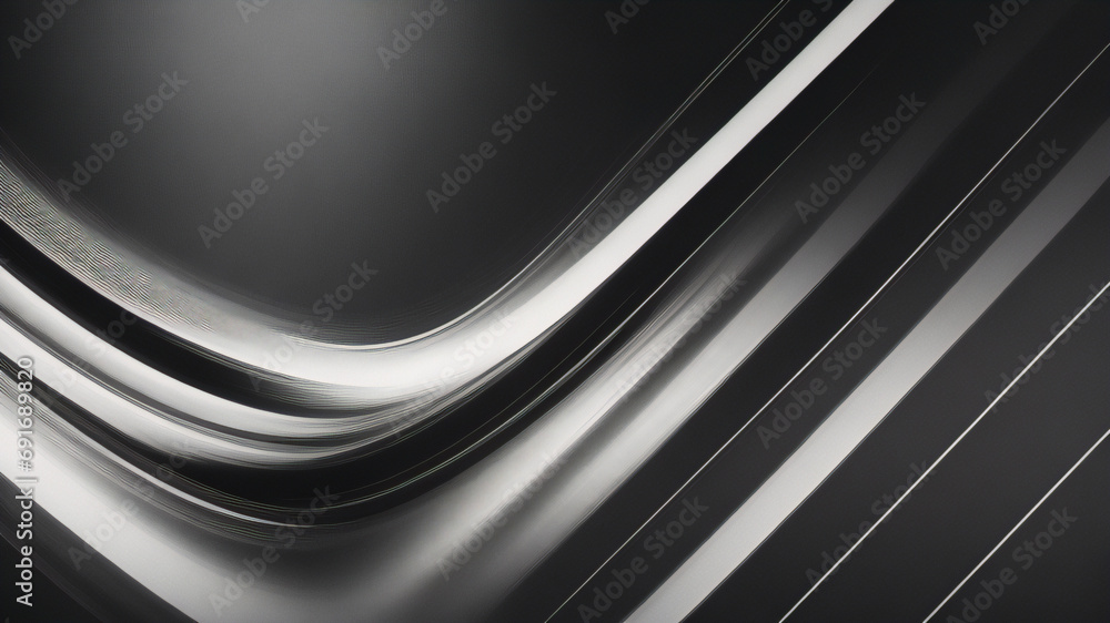 ライン パターンを持つ抽象的な黒と白の背景、ビジネス プレゼンテーション用の最小限の黒と白の縞模様のベクトルの背景イラスト、暗いニューモーフィズム デザイン。