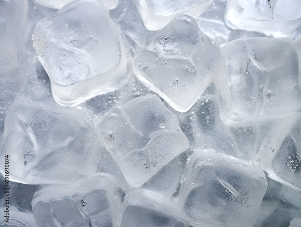 Frosty Elegance: Ice Cube Wallpaper Frosty Elegance: Ice Cube Wallpaper
