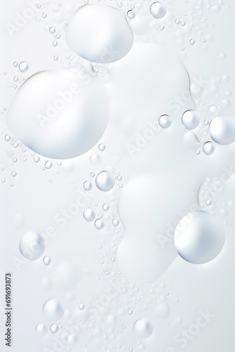Abstract minimalistic white splatters or droplets background 