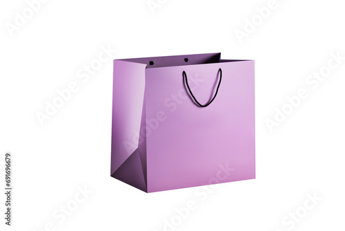 Lily paper shopping bags mockup with black handles	
