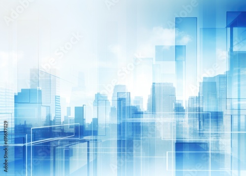 Abstract city background  cityscape and skyline double exposure comeliness