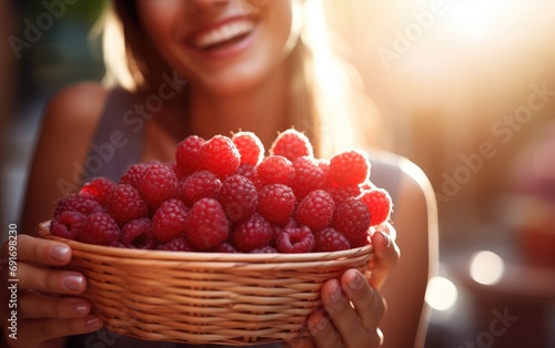A smiling beautiful woman w...