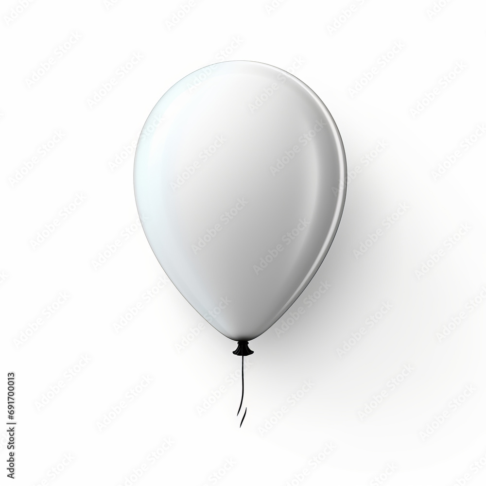 White ball on a light background	

