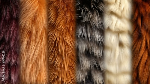 Fur hair different textures template bundle pack realistic, ai generated