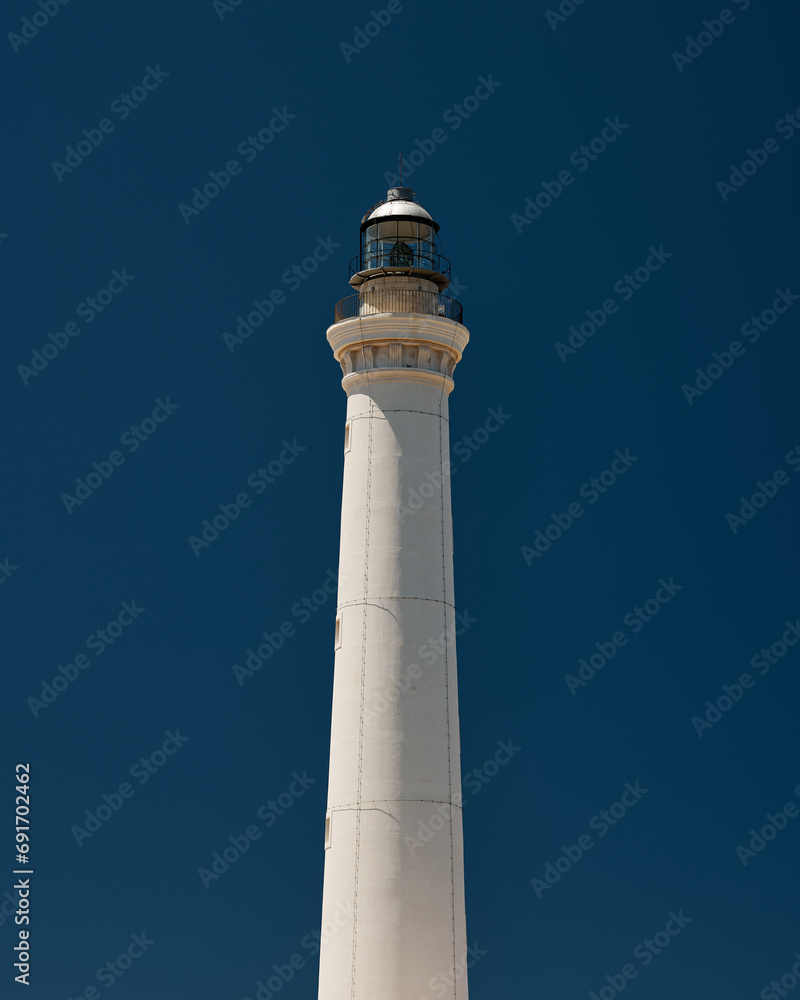 Lighthouse on Sicily, Italy. Summer 2022