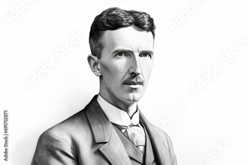 Nikola Tesla, a brilliant Serbian-American inventor and engineer who revolutionized the world with his pioneering contributions to electrical engineering and technology