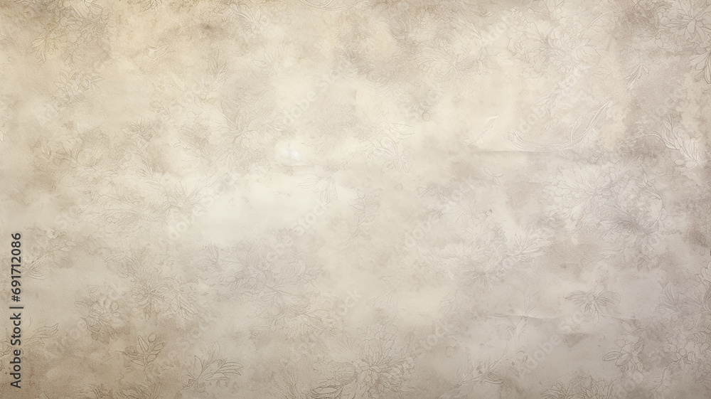 beige light brown background, warm abstract floral ornament on the wall surface copy space beige light brown background, warm abstract floral ornament on the wall surface copy space