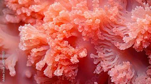 Fototapeta Naklejka Na Ścianę i Meble -   beautiful corals serenity, embracing  the color of the year  2024 peach fuzz  