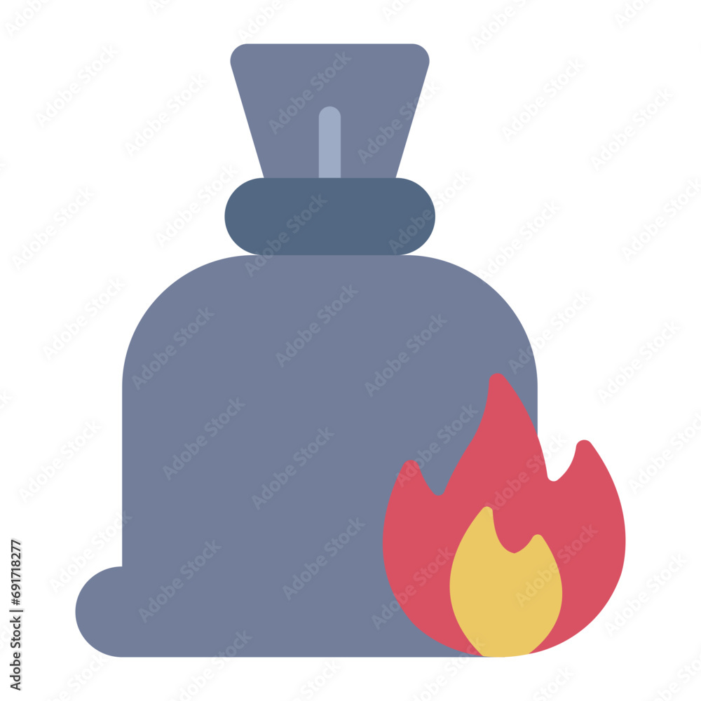 Fototapeta premium Incineration grabage icon