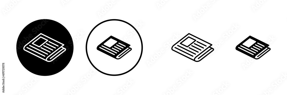Newspaper icons set. news paper icon vector Newspaper icons set. news paper icon vector