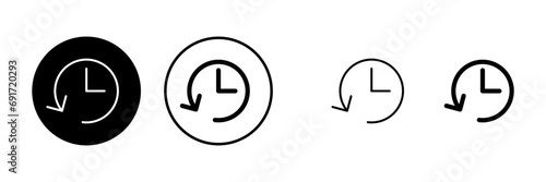 History icons set. History vector icon
