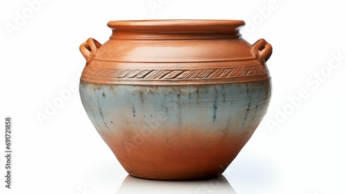 A white background showcases a large vase with a handle.