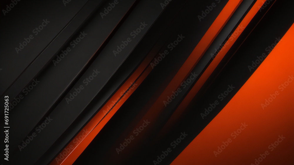 Fototapeta premium 金属技術のコンセプトを備えた未来的なオレンジと黒の抽象的なゲーム バナー デザイン。ビジネス企業のプロモーション、ゲーム ヘッダーのソーシャル メディア、ライブ ストリーミングの背景のベクトル図