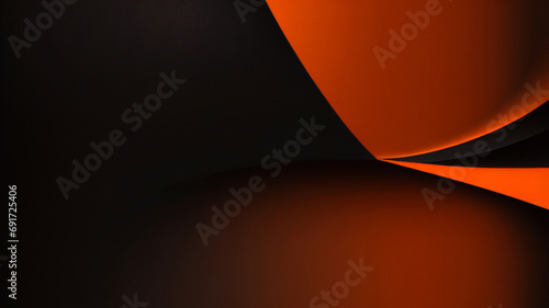 金属技術のコンセプトを備えた未来的なオレンジと黒の抽象的なゲーム バナー デザイン。ビジネス企業のプロモーション、ゲーム ヘッダーのソーシャル メディア、ライブ ストリーミングの背景のベクトル図