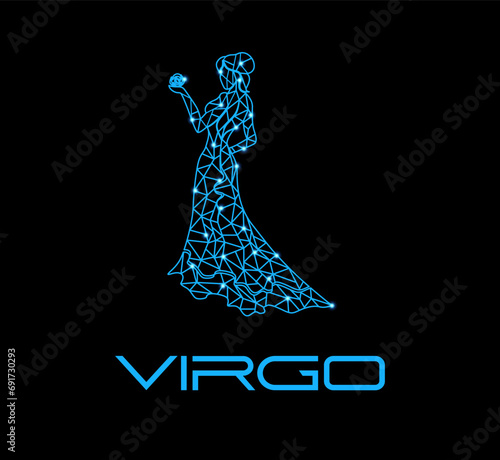 The illustration - zodiac sign in the modern style.