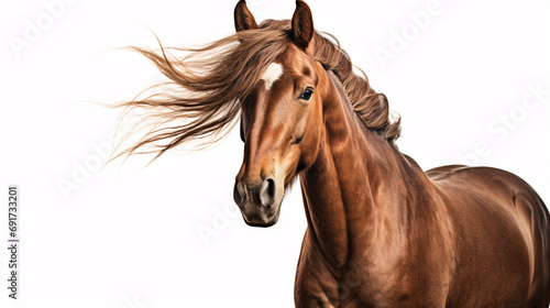 Beautiful Horse, isolated on a white background
