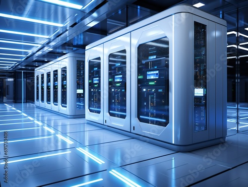 server room data center wit...
