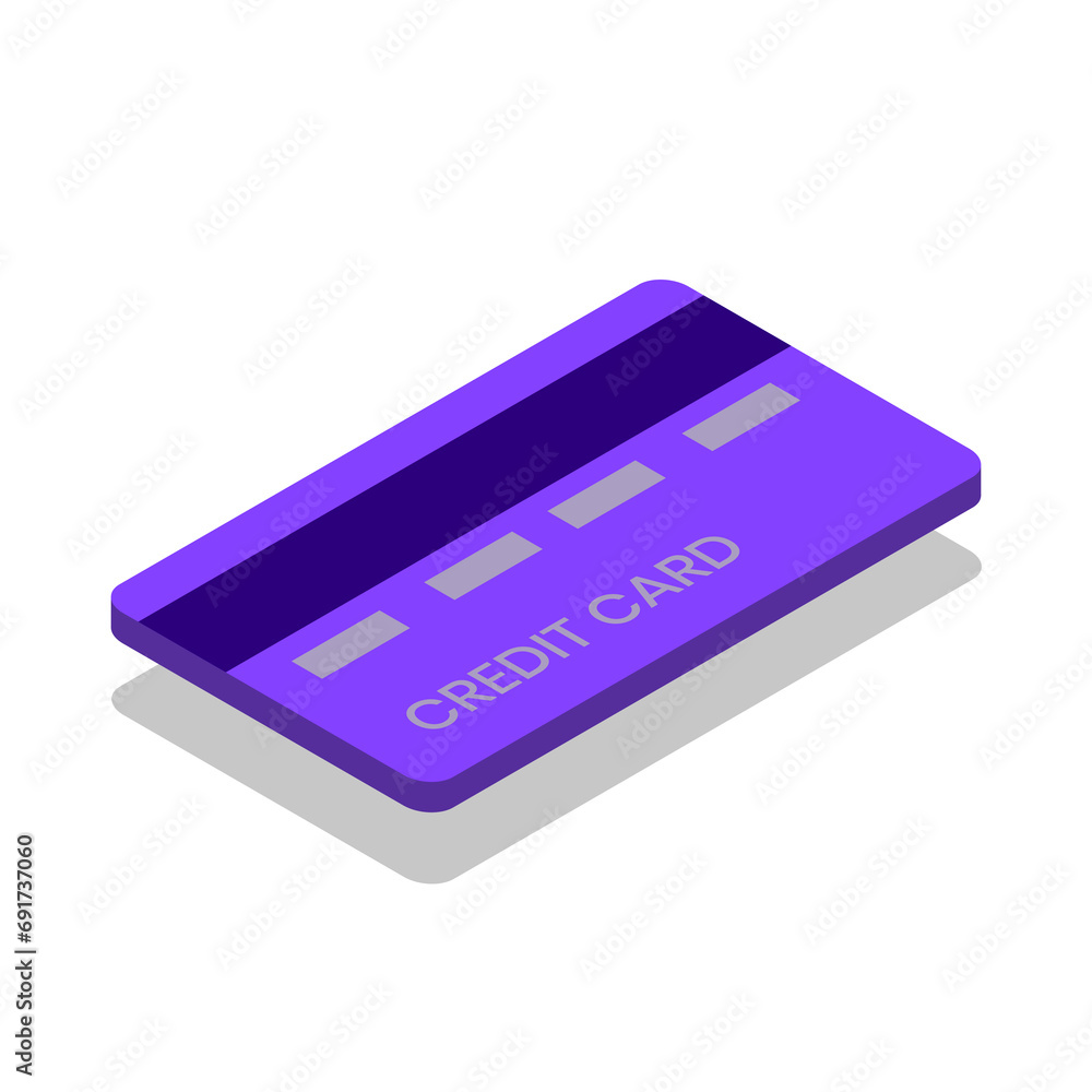 Illustration vector graphic of Isometric Credit Card. Illustration vector graphic of Isometric Credit Card.