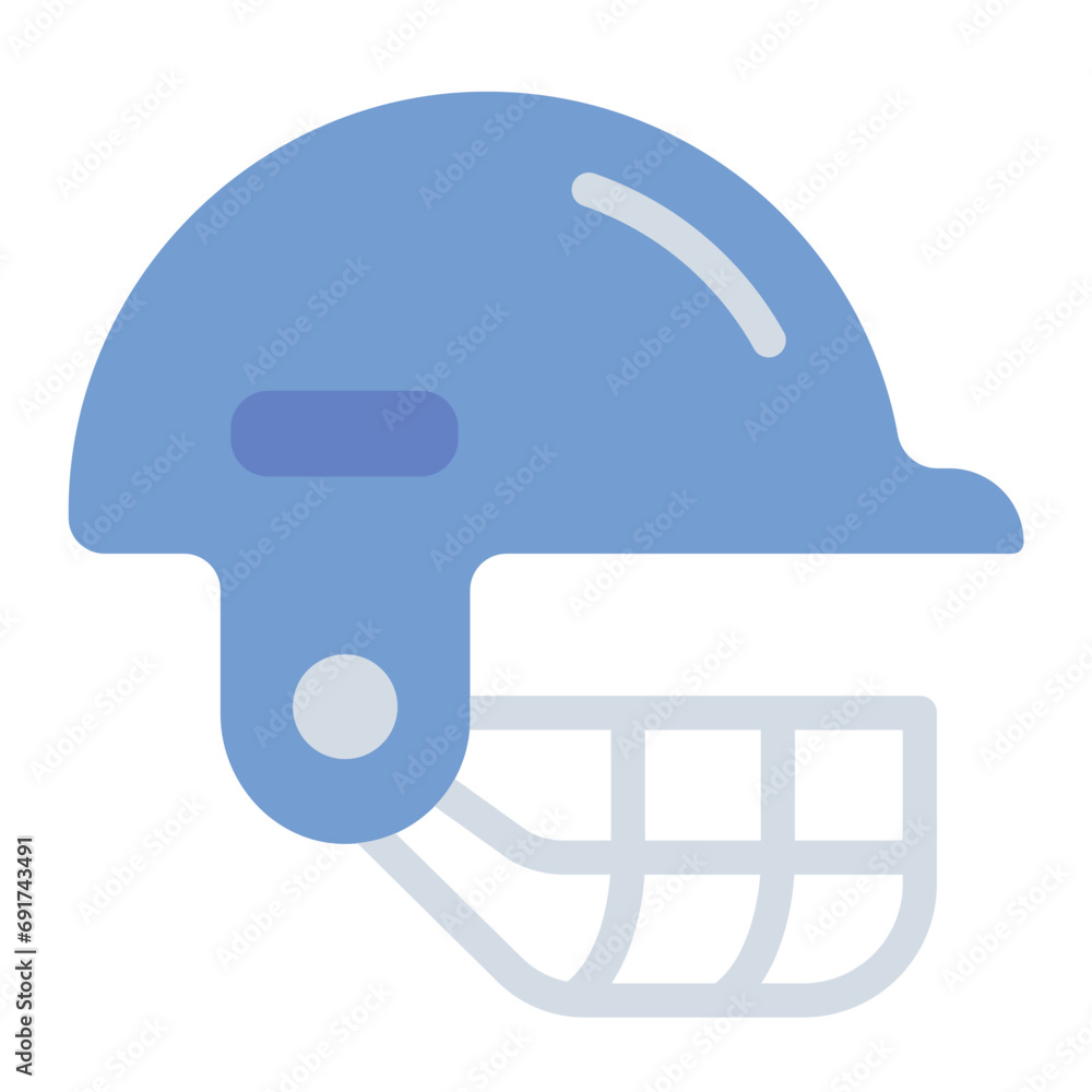 Safety Helmet cricket sport icon Safety Helmet cricket sport icon
