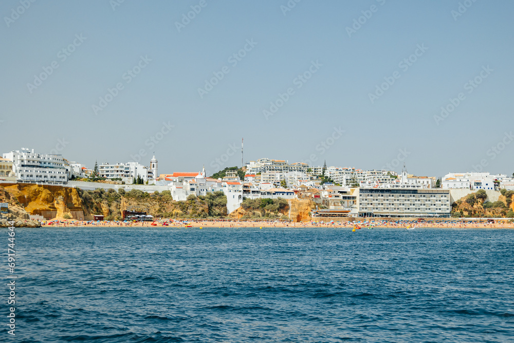view of Albufeira Algarve from the sea
