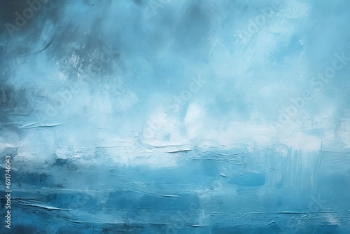 Blue canvas painting abstract background, Generative AI 