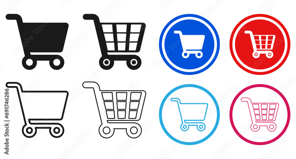 shopping cart icons shopping cart icons