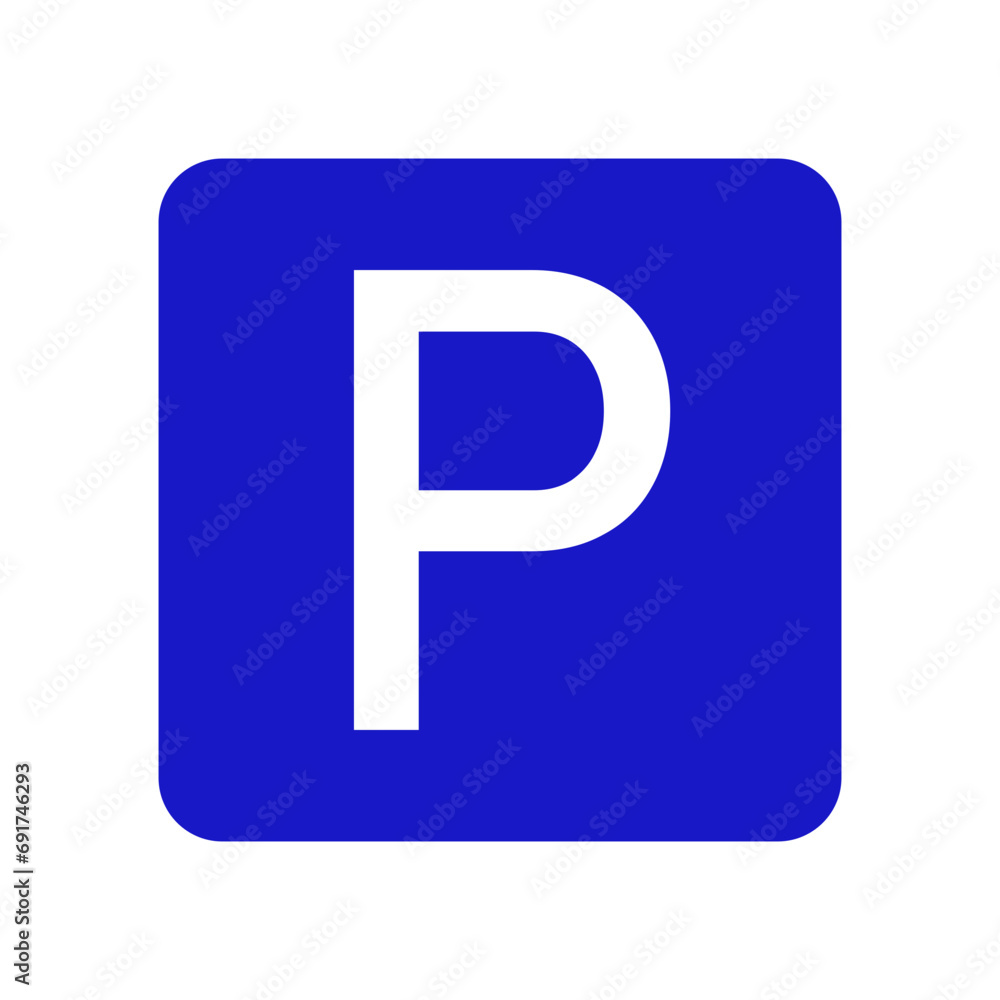 parking sign isolated on white parking sign isolated on white