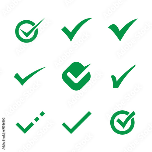 Checkmart icon set collection
