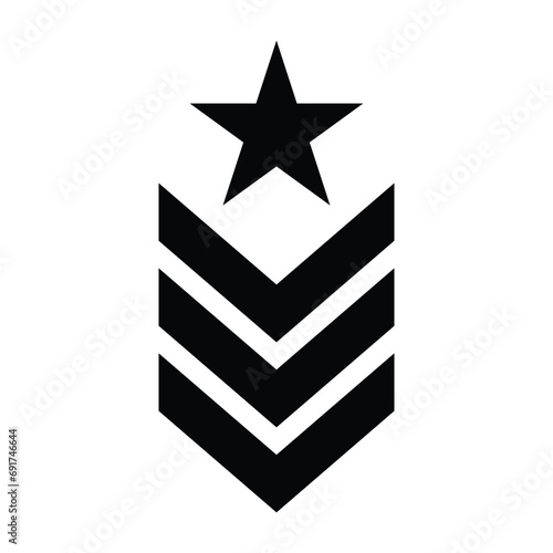 military rank icon, ranking icon