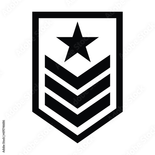 military rank icon, ranking icon