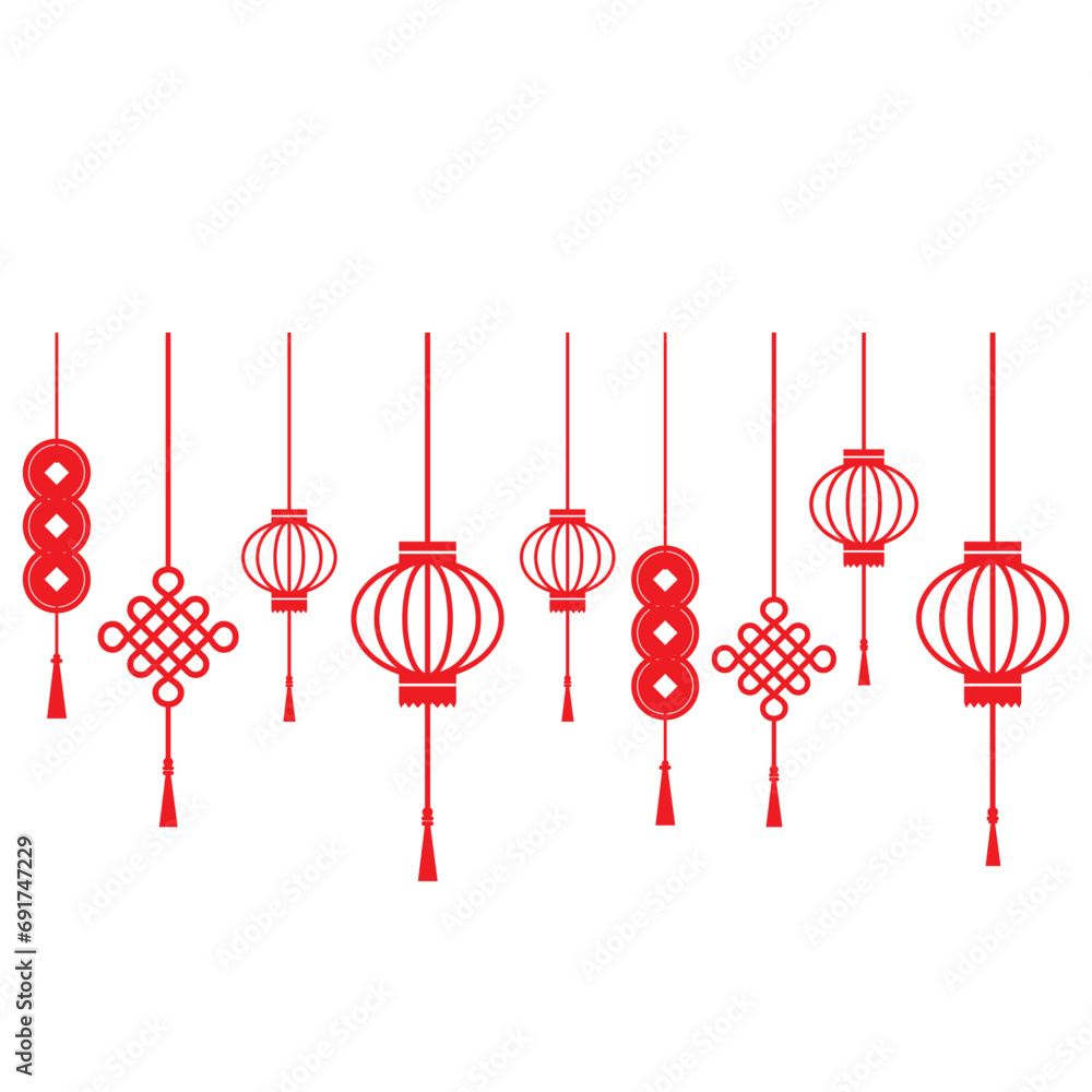 Chinese Lantern New Year Vector Chinese Lantern New Year Vector