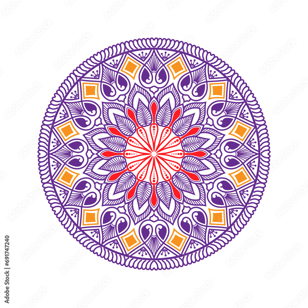 colourful Free Vector colourful mandala design Luxury mandala Free Vector