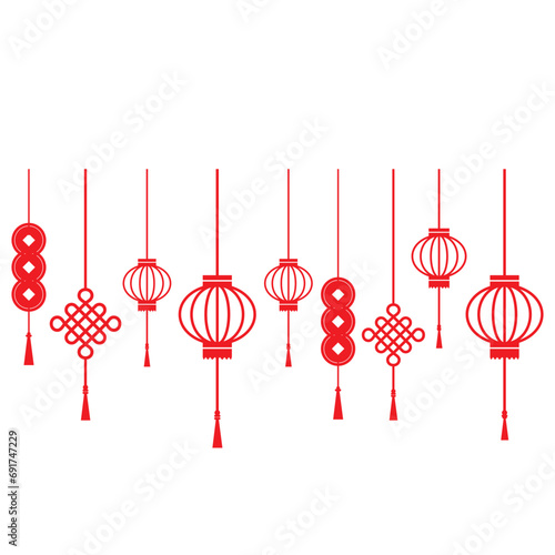 Chinese Lantern New Year Vector