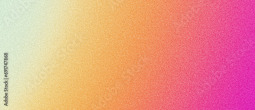 Grainy banner background orange pink abstract retro grainy gradient background noise texture effect summer poster design