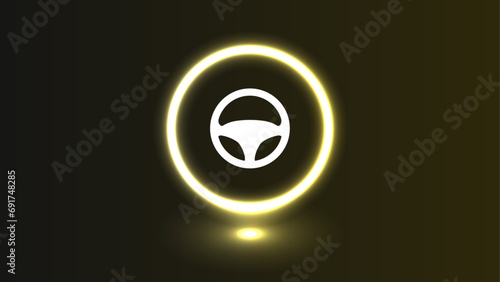 steering wheel icon	