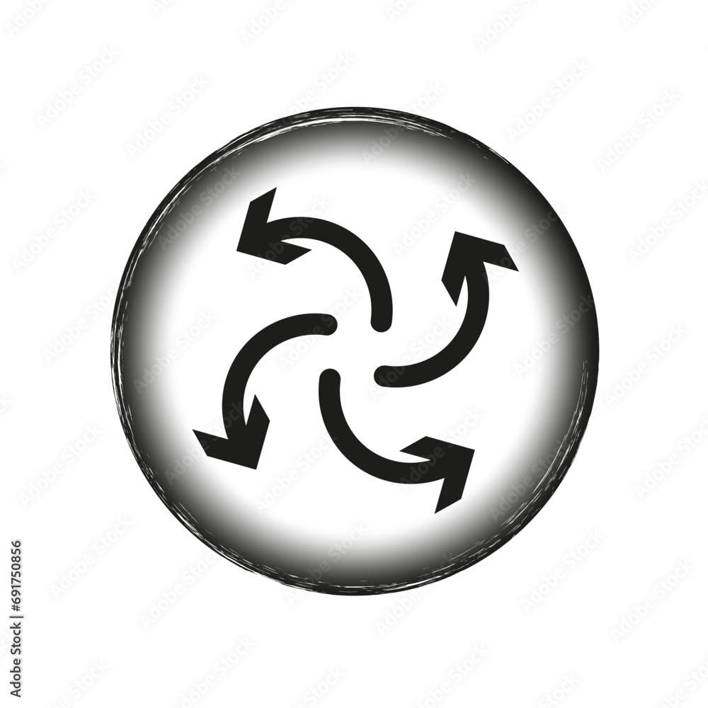 Cyclone arrows icon. Vector illustration. EPS 10. Cyclone arrows icon. Vector illustration. EPS 10.