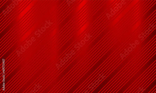 Abstract 3D luxury template shiny red background with diagonal metal lines. Red metal sheet geometric backdrop. Modern cover design. Slanted stripes. 3D modern luxury design. Premium Vector EPS10. photo