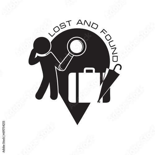 Lost and Found map sign