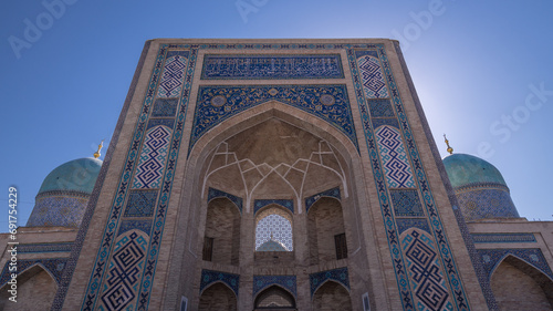 View to Abubakr Kaffal-Shashi mausoleum part of Hazrati Imam ensemble complex.