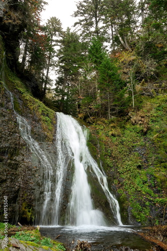 Oga Falls in autumn in eastern Hokkaido