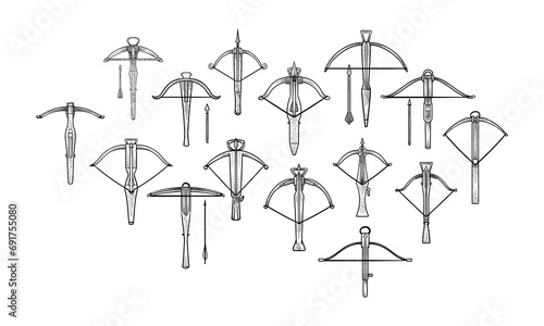 crossbow handdrawn collection