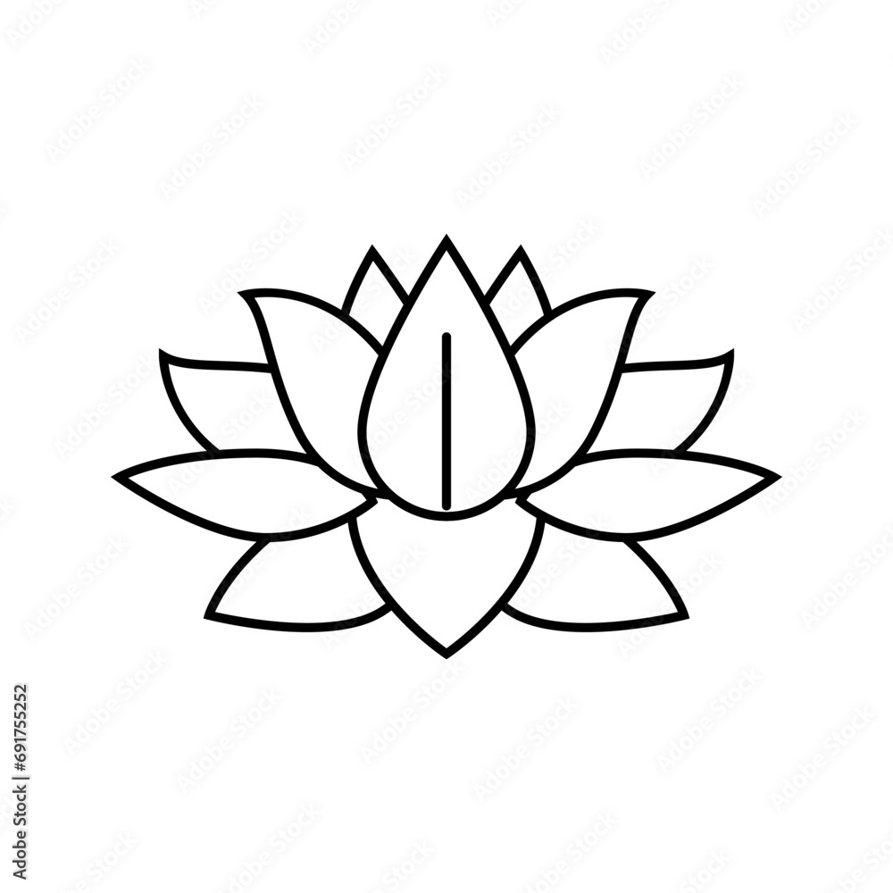 flower art tattoo vintage line icon vector. flower art tattoo vintage sign. isolated contour symbol black illustration